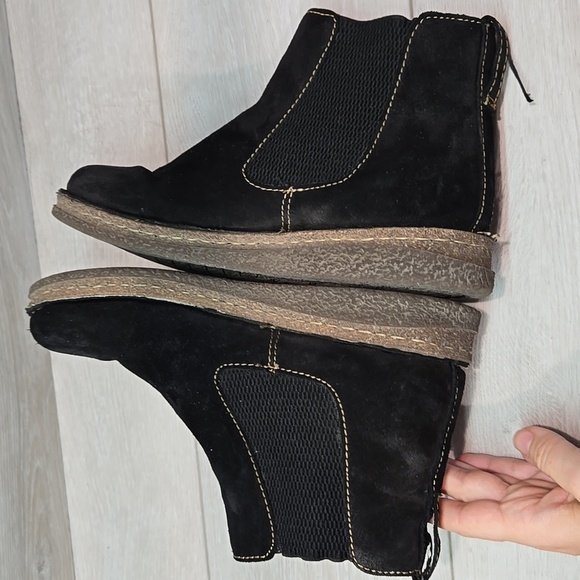 Born Black Ankle Boots - Picture 8 of 12